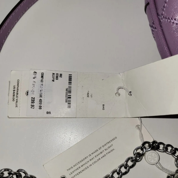 NWT Tory Burch Willa Mini Bucket Allium Quilted Handbag Purse - Picture 13 of 17